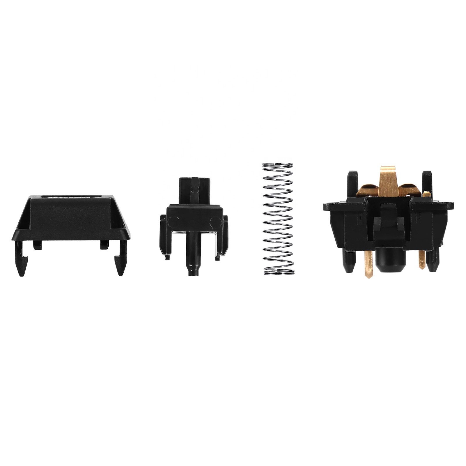 JWICK JWK Ultimate Black Linear Switch 5 Pins Keyswitches 58.5g with Full Nylon Housing JWK Keyboard Switches