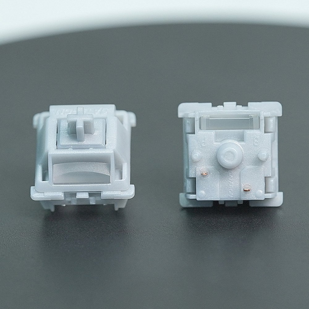 GATERON Milkshake Silver Switches Pom Material Mahjong Sound Gaming Mechanical Keyboard Switch