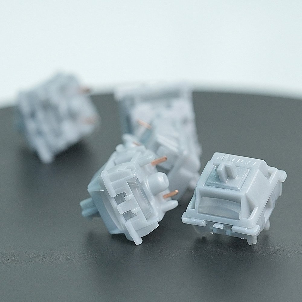 GATERON Milkshake Silver Switches Pom Material Mahjong Sound Gaming Mechanical Keyboard Switch