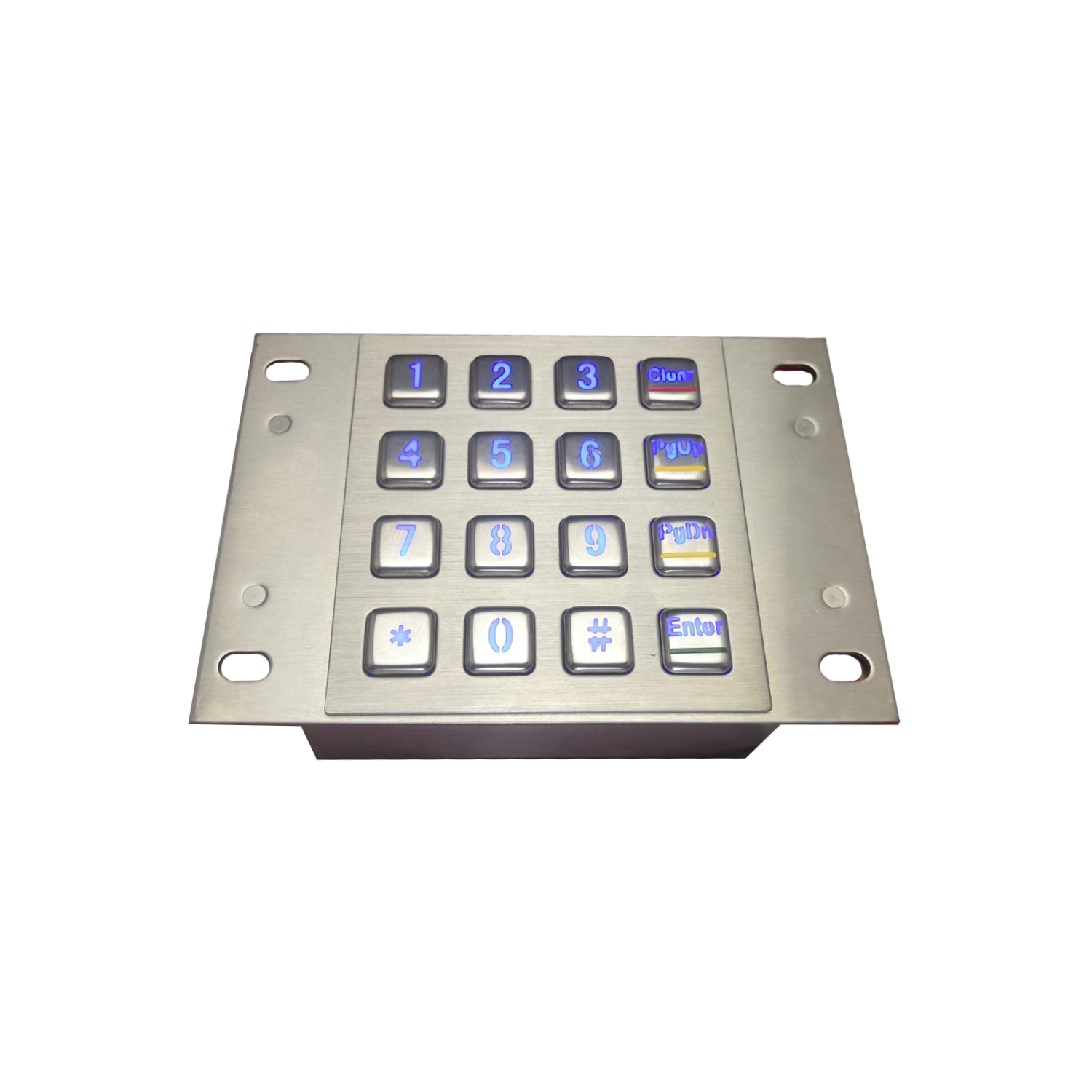 Customized industry IP65 Waterproof Kiosk Metal industrial ATM keyboard with bottom box