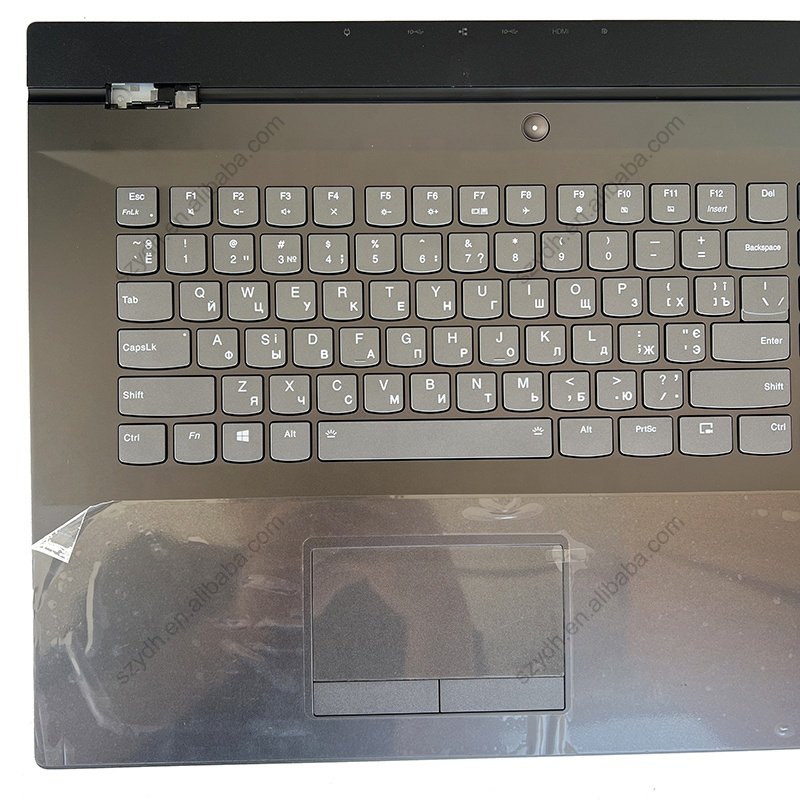 Original UR Ukrainian Black Grey Keyboard Upper Case Palmrest Shell Cover For Lenovo Legion Y730 17 17ICH 5CB0S57358