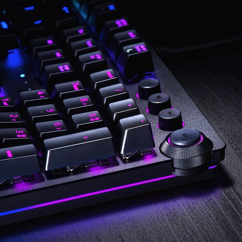 Razer Huntsman V2 ANALOG Electronics Keyboard Wired Mechanical Keyboard Gaming Full Size Optical Switch RGB Keyboards for Gaming