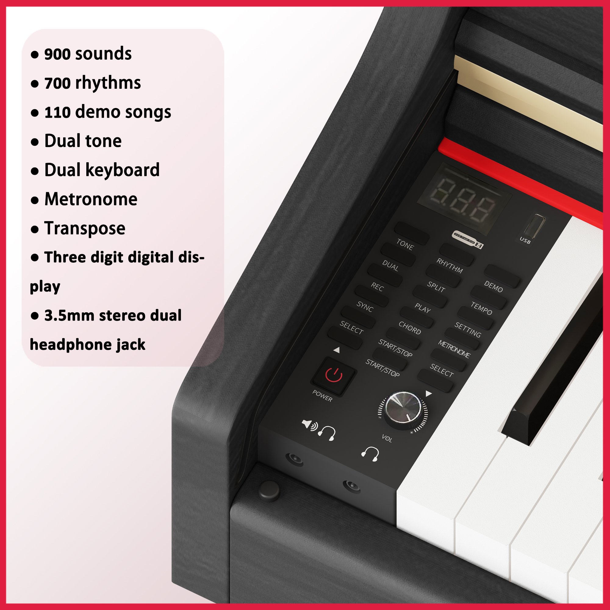 KIMFBAY piano keyboard 88 keys digital studio keyboard professional piano usb 88 key piano