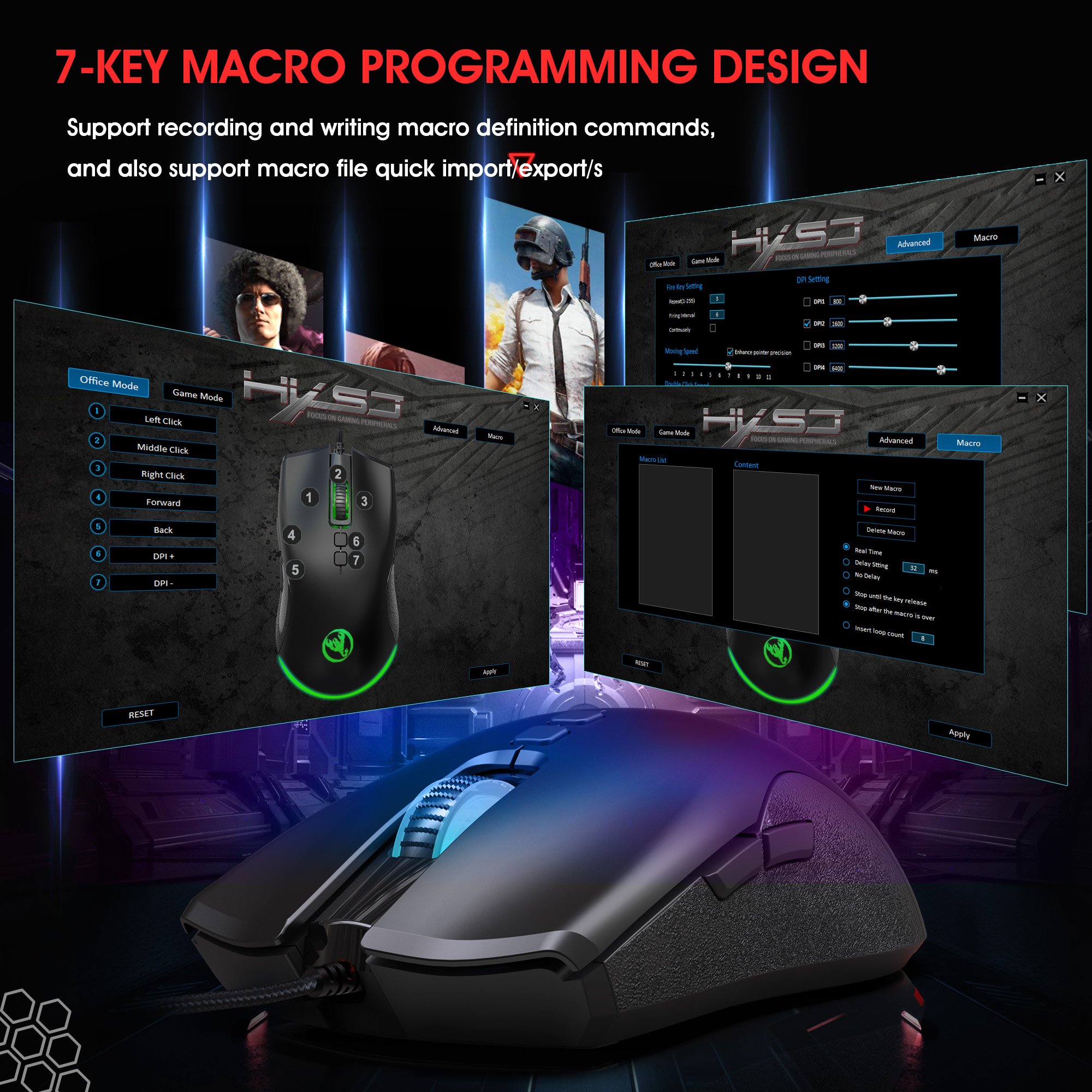 60% Wired Gaming Keyboard and Mouse Combo RGB Backlit Small Membrane But Mechanical Keyboard Popular RGB Mice for Gaming Office