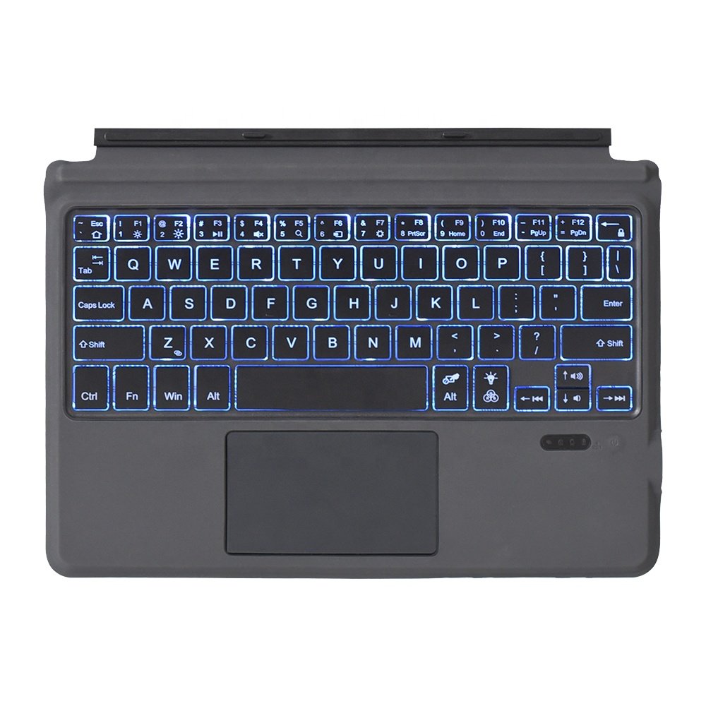 7 Colors Backlit Touchpad Magnetic Wireless Keyboard for Microsoft Surface Go/ GO2