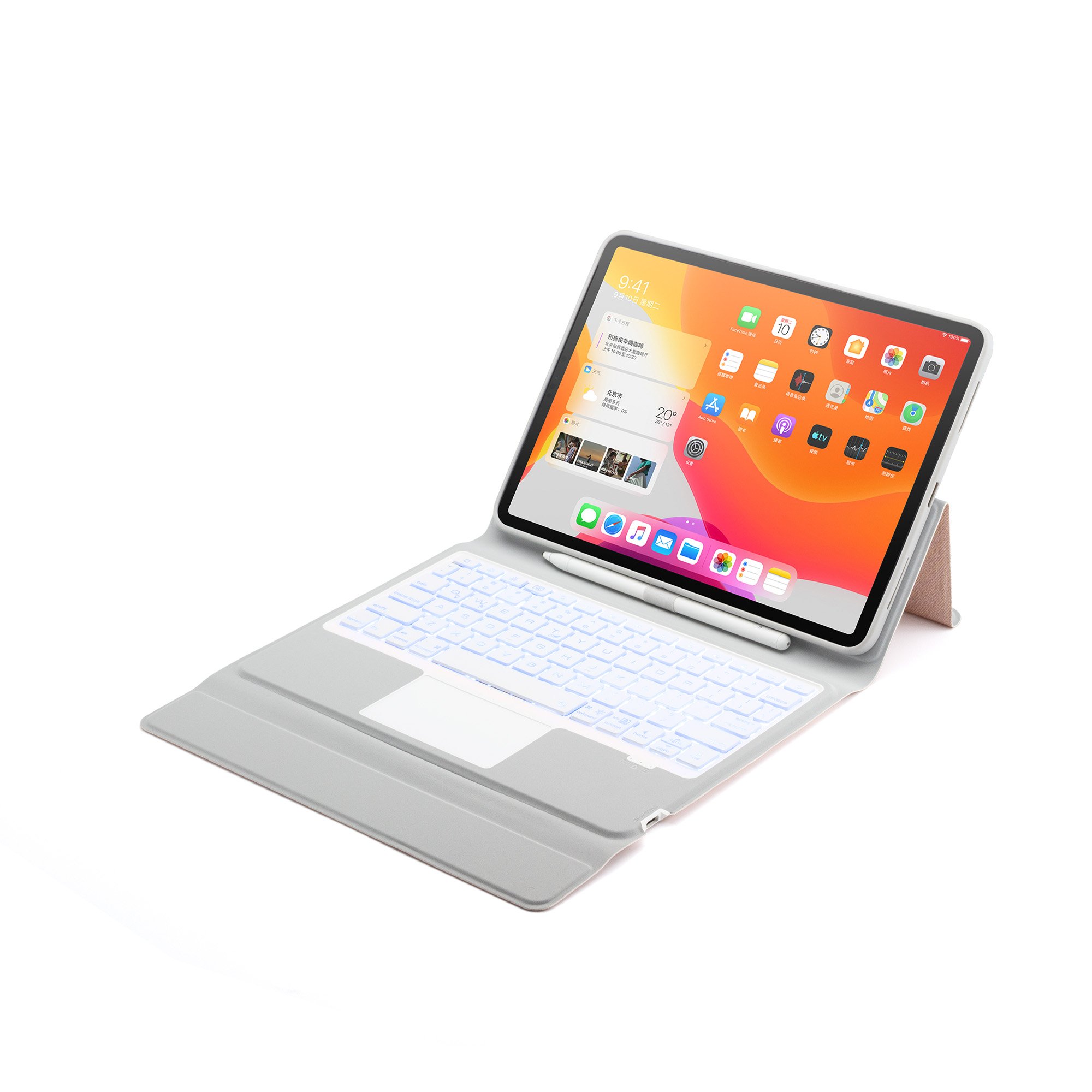 BT Wireless Connection All-Round Protective Keyboard Cover Fit for 11Inch