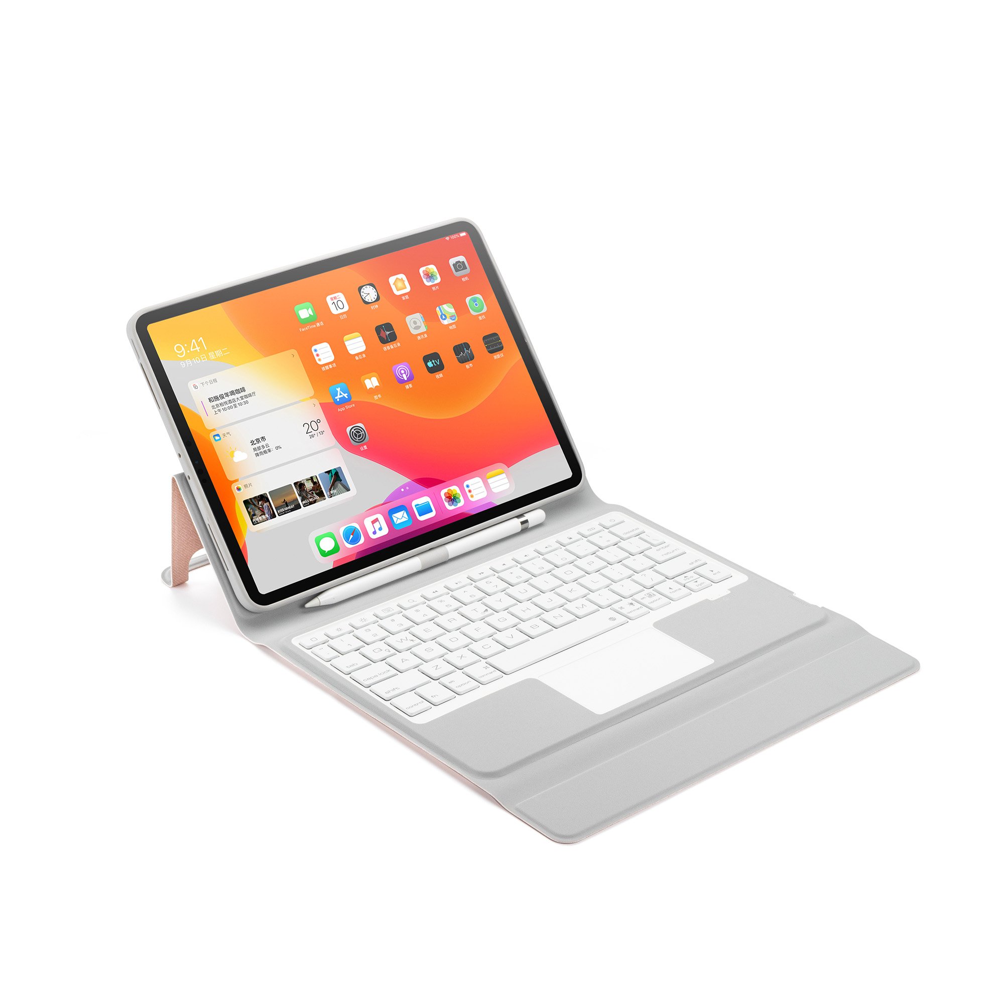 BT Wireless Connection All-Round Protective Keyboard Cover Fit for 11Inch