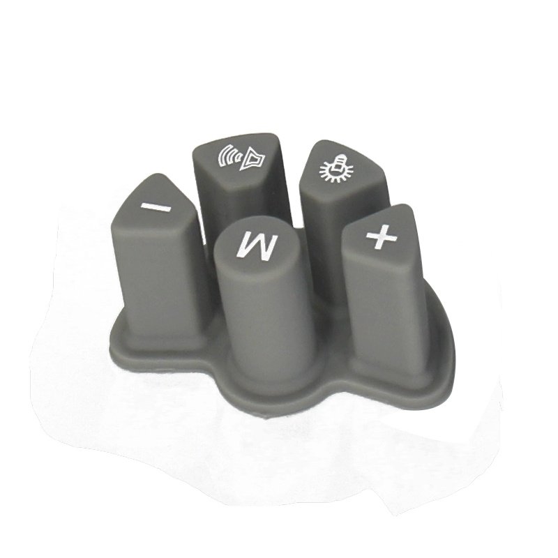 Customized Molded Silicone Rubber Push Buttons Electronic waterproof conductive Keypads, Rubber Button