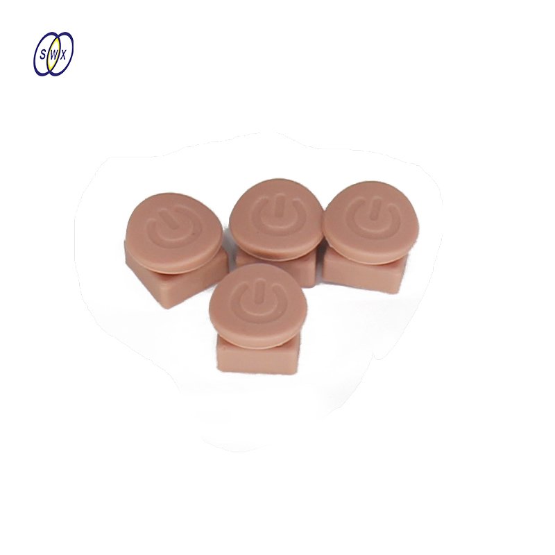 Customized Molded Silicone Rubber Push Buttons Electronic waterproof conductive Keypads, Rubber Button