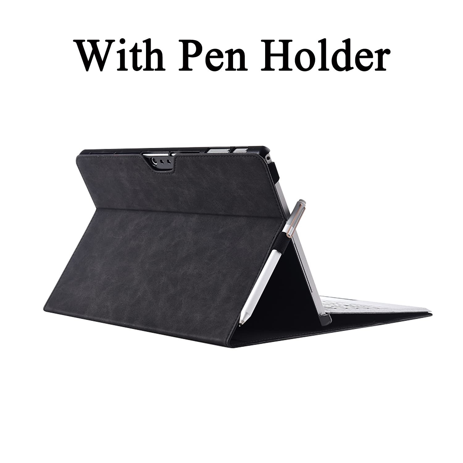 13 inch Keyboard Case for Surface Pro 9 Case High Quality Pu Stitched Leather Tablet PC Cover for Microsoft Surface Pro 9 2022