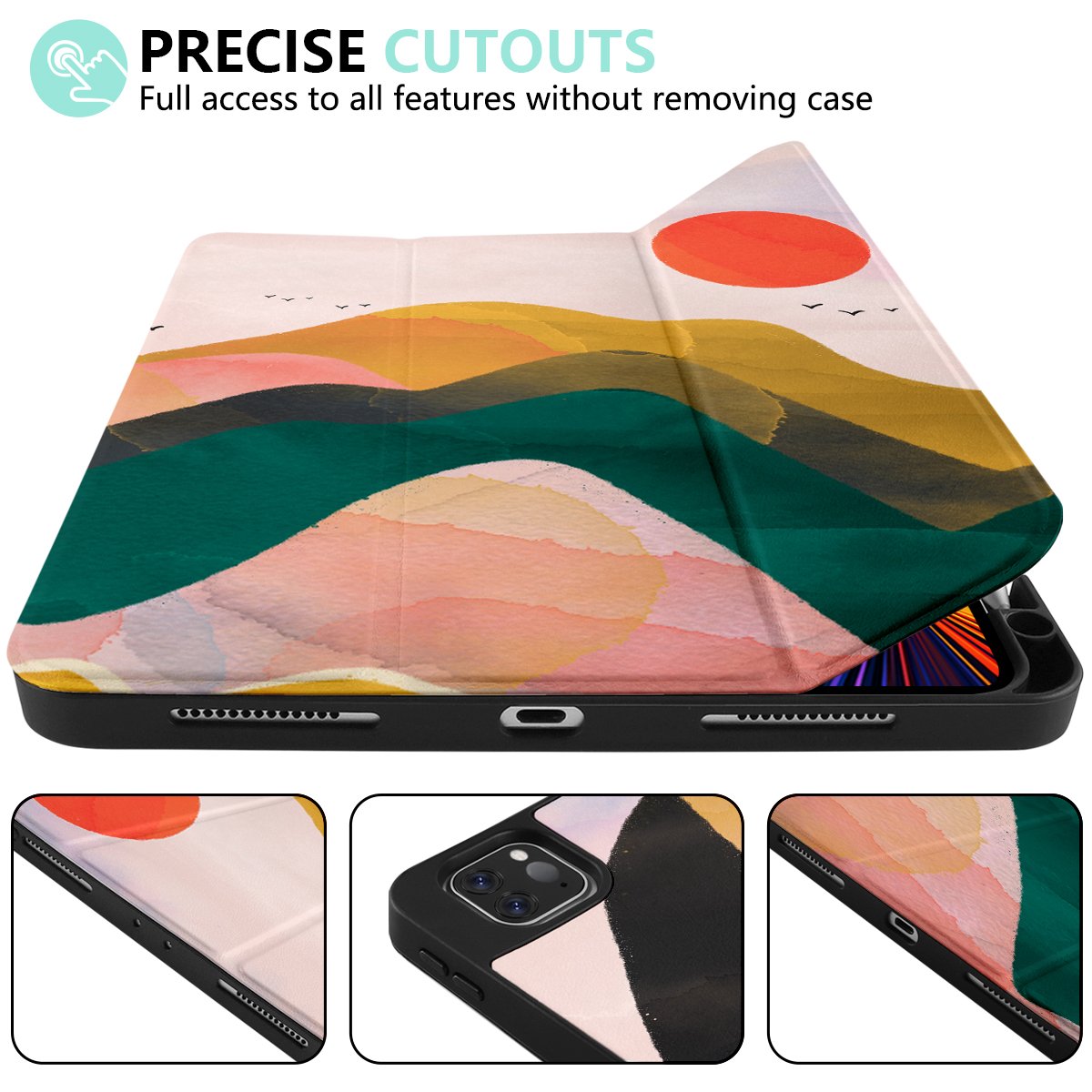 2024 New Customized OEM Leather For Apple iPad Mini 6 Case Compatible 6th 2021 For Gen With Pencil Holder Cover