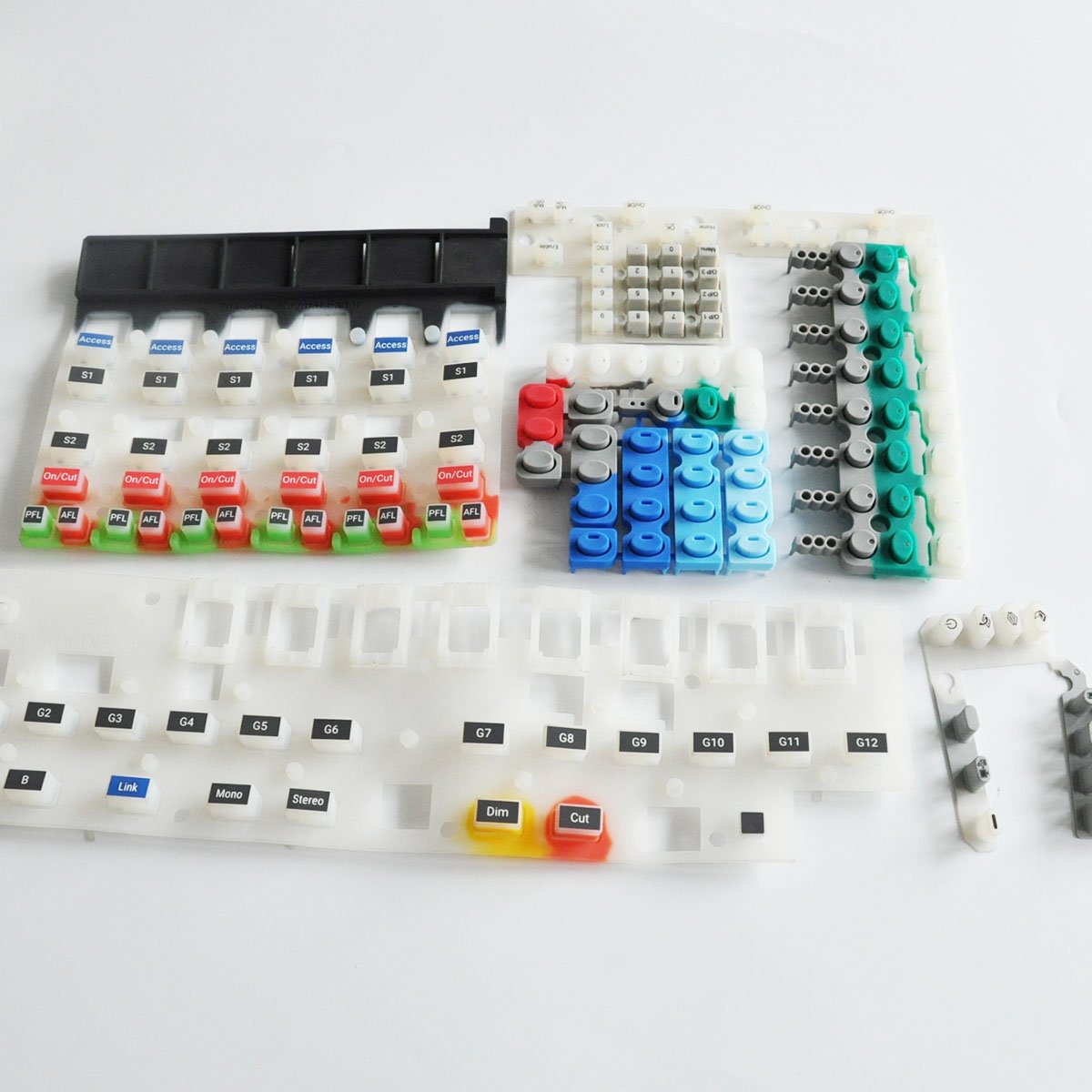High Quality Silicone Products Custom Alphanumeric Membrane Rubber Moulding Silicone Keyboard