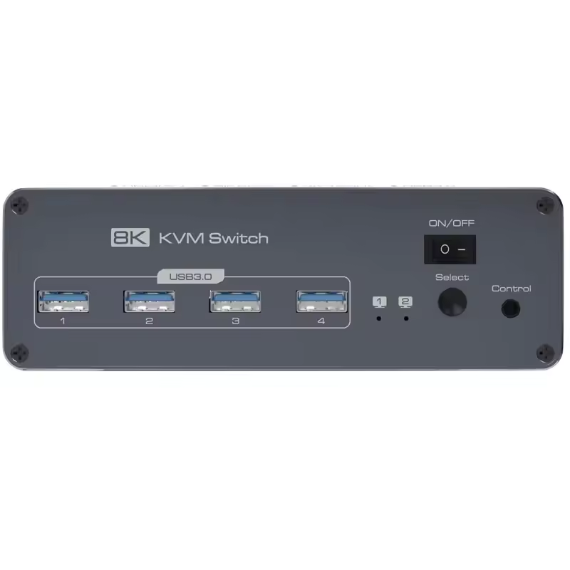 8K HDMI USB 3.0 KVM Converter 3 Monitors 2 Computers 4K 144Hz 2x3 Threefold Monitor KVM Keyboard Mouse Converter