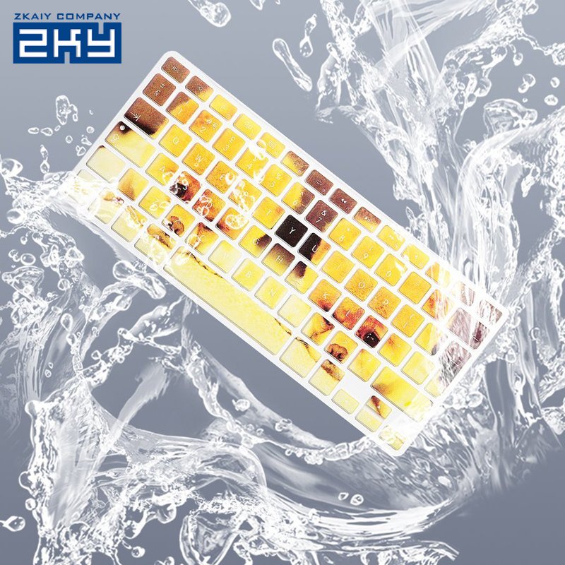Waterproof Dust EU UK English letter Silicone Keyboard Skin Cover Film For Macbook