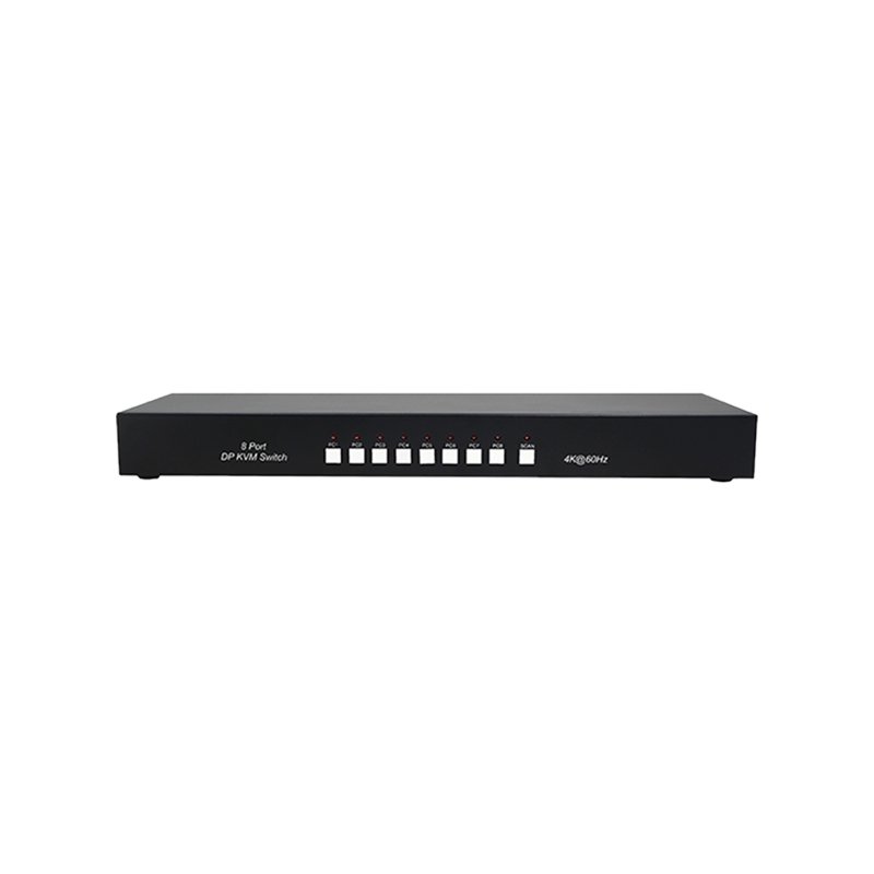 4K@60Hz 8 Port DP DisplayPort KVM Switcher 8 in 1 out DP1.2 Switch Converter with USB2.0 HUB