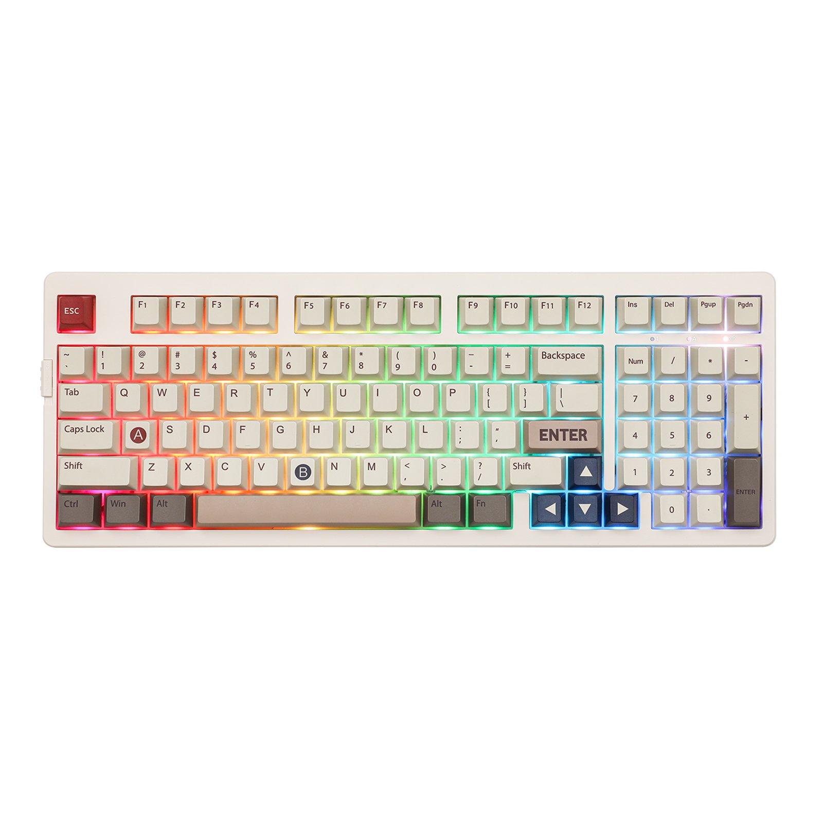 Epomaker EK98 mechanical keyboard Full Key Hot Swappable Sockets Amazing RGB Backlight Effects mechanical keyboard 87 key