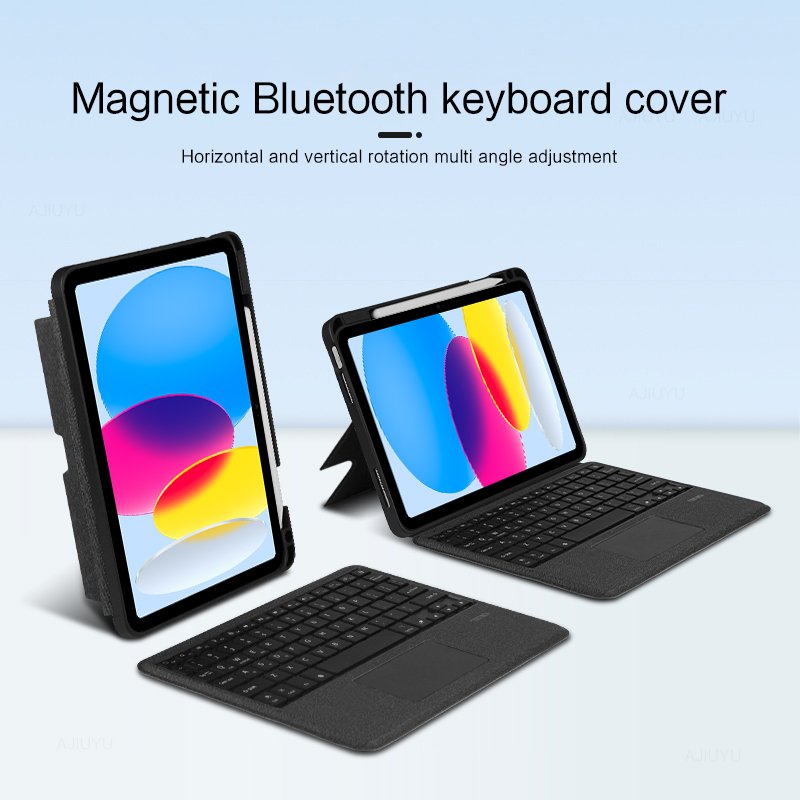 For 2017 2018 New iPad 9.7 Keyboard Leather Case Cover Detachable Wireless Keyboard for Apple iPad