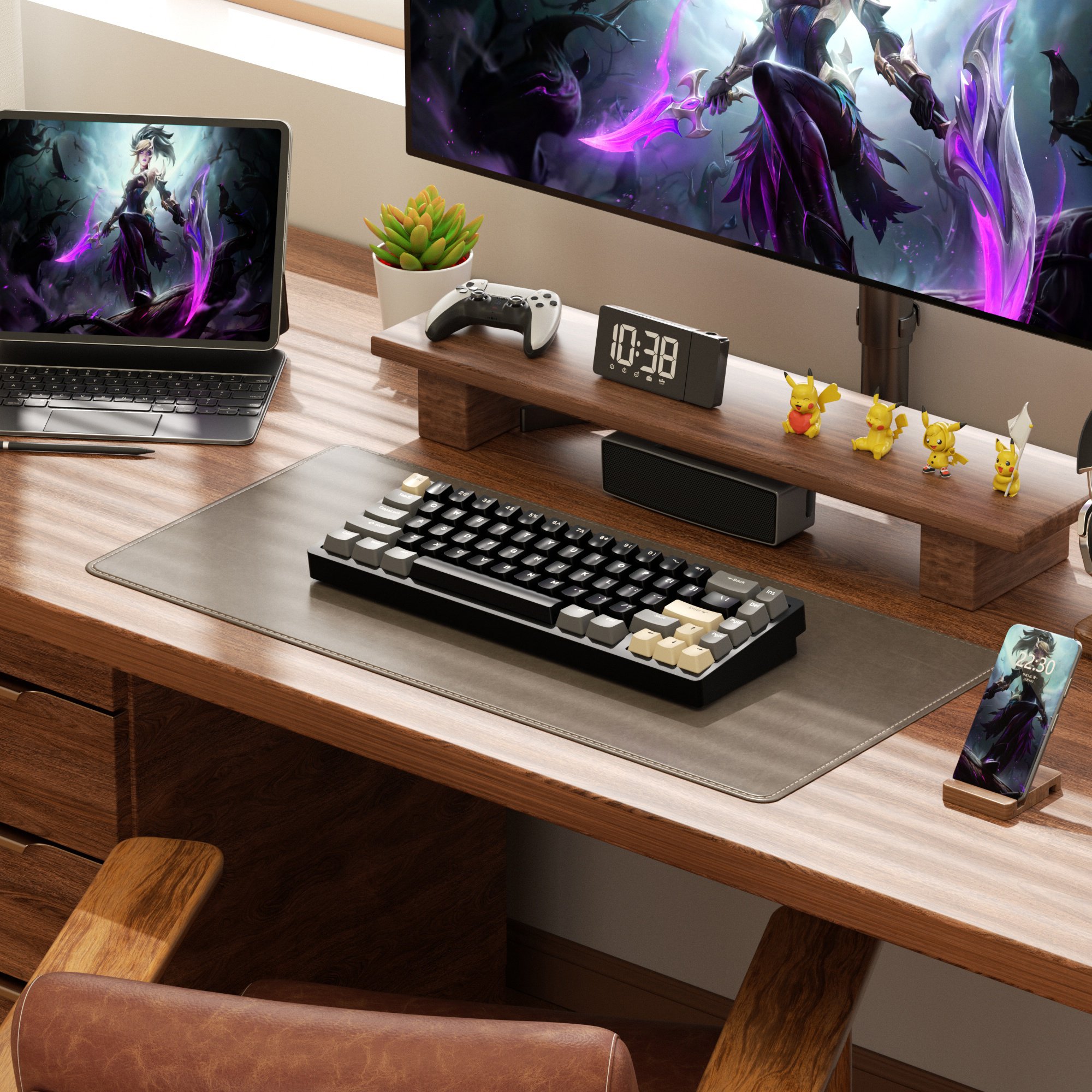 Lucky65 Backlit Aluminum Mechanical Keyboard USB Wireless 65 Percent Hot Swap RGB 2.4G Gaming Mechanical Keyboard