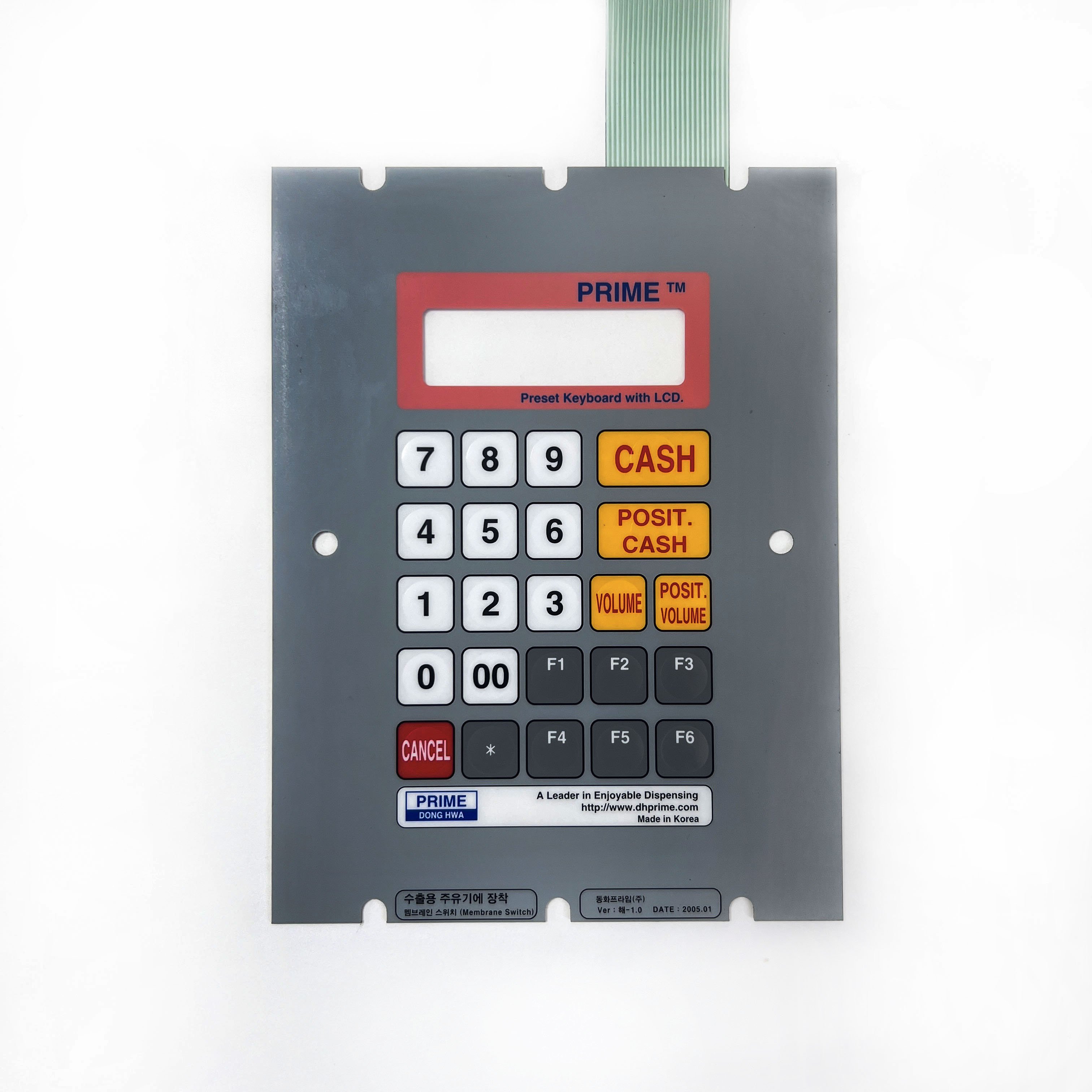 Fuel Dispenser Oil-Resistance Membrane Switch Keyboard for Fuel Dispenser