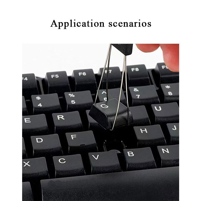 Custom Replacement 4 In 1 U Type Keyboard Switch Remover Mechanical Keycaps Puller With Cleaning Brush Keycap Tool