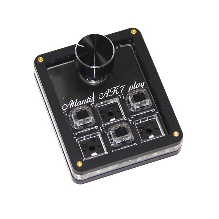 WENJUN Macro keyboard 6keys + Knob Designer PS keyboard Gamming Draw Programming Keyboard VIA Red White switch Hotswap PS Keypad