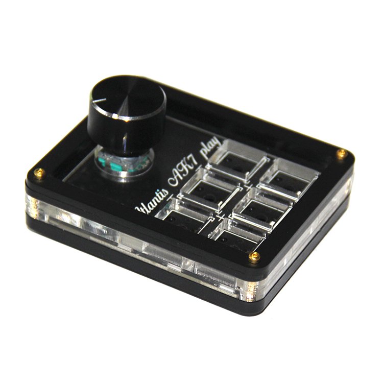 WENJUN Macro keyboard 6keys + Knob Designer PS keyboard Gamming Draw Programming Keyboard VIA Red White switch Hotswap PS Keypad