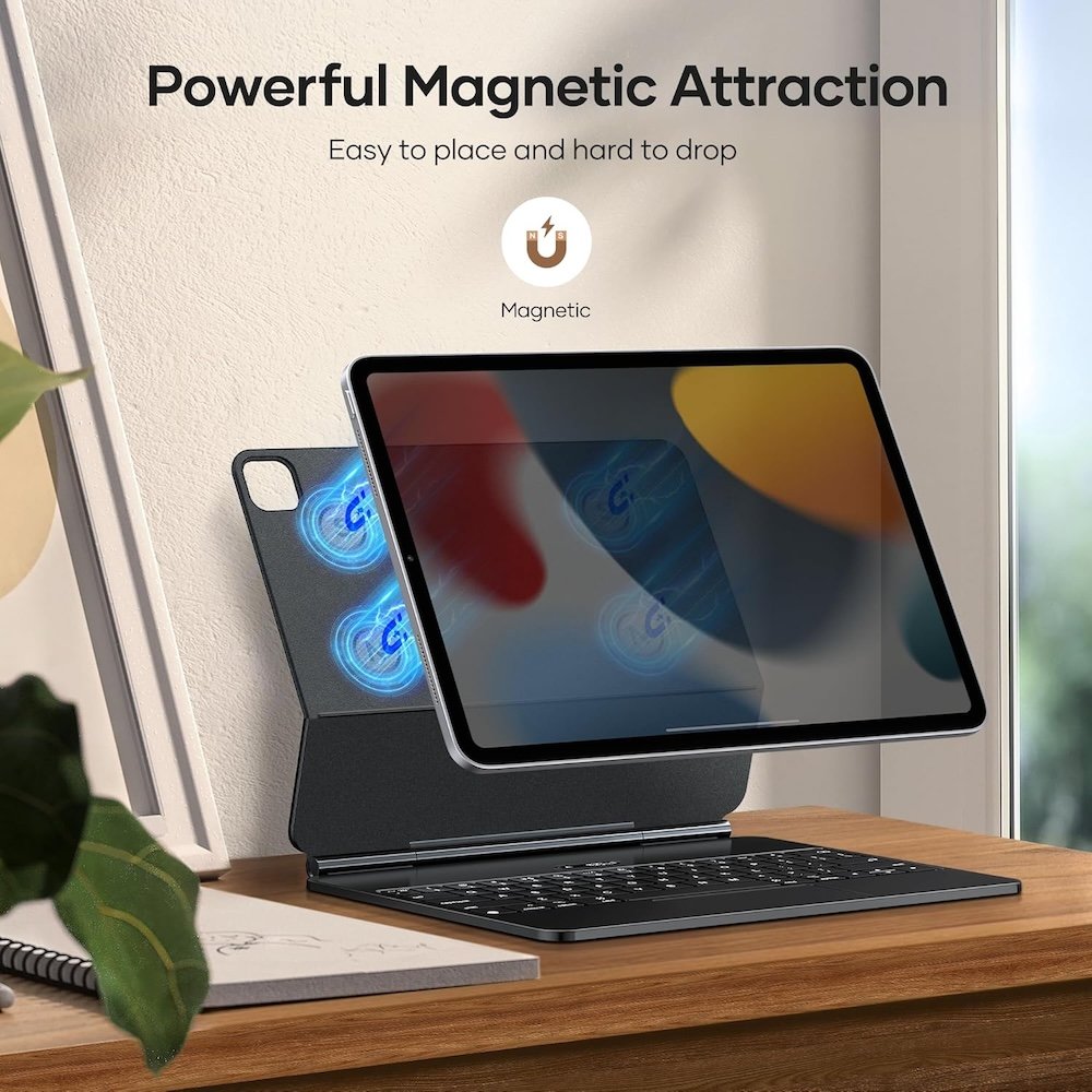 Photovoltaic Tablet Wireless Backlight Keyboard Case IPX7 Waterproof Slim Magnetic Cover for ipad Pro 1/2/3/4 air 4/5/6 11" Inch