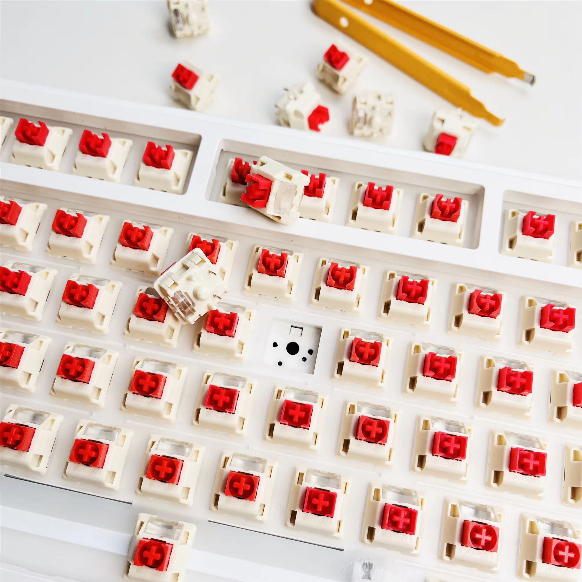 Honey Bean Linear Switch Silent Linear Factory Prelubed Customized Hot Plug Five Pin Mechanical Keyboard Custom Switches