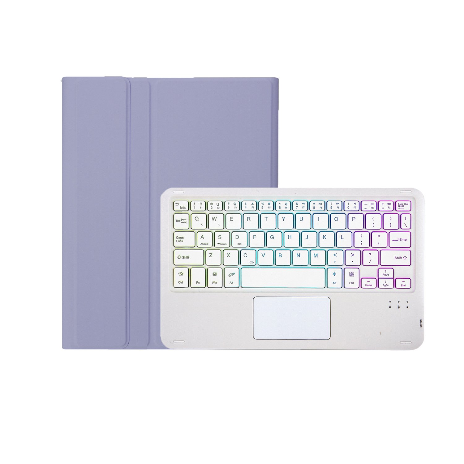 Applicable iPad Tablet protective cover pro110.9 Bluetooth keyboard 789 Dai Miao touch magnetic backlight pen slot shell
