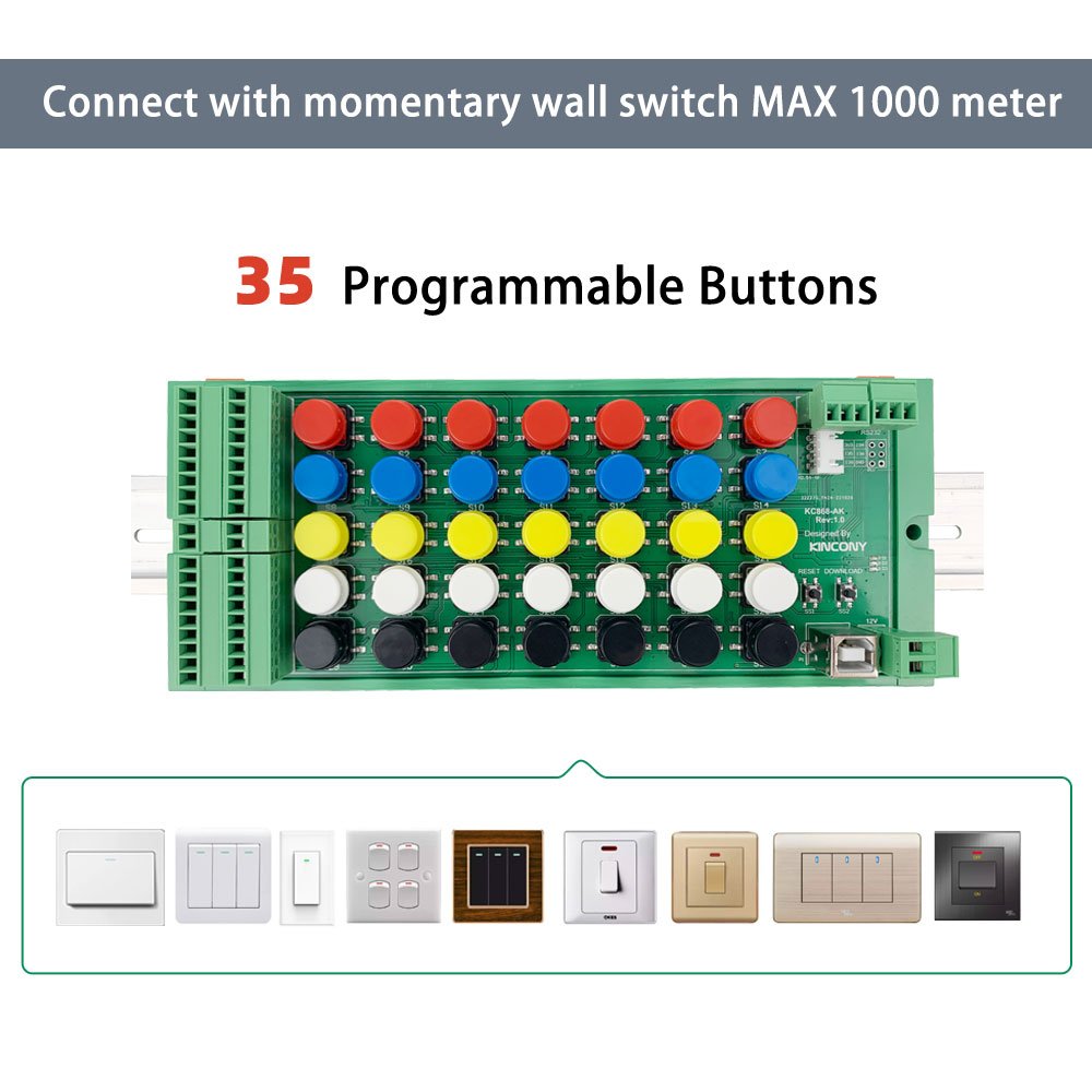 home automation modules KC868-AK ESP32 Programmable keyboard circuit board New Switch Terminal Board