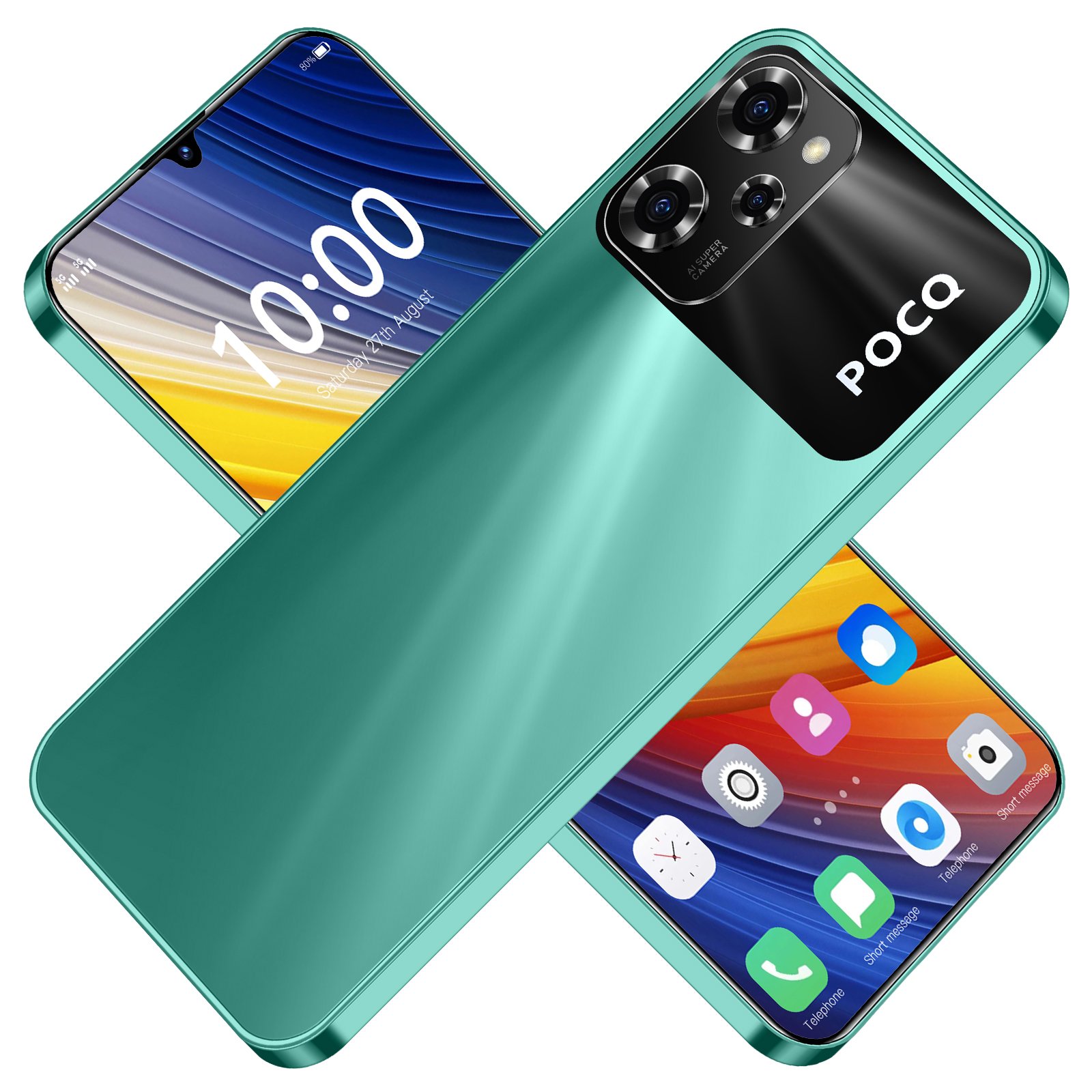 HSDF-M6 Pro 16GB+1TB phones 5G Android 13 Snapdragon 8 gen2 7.3inch HD Screen Dual SIM Deca Core mobile phone