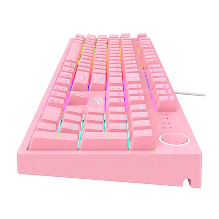 Havit KB871L Custom Logo Home Office 104Keys Keyboard Lightup Colourful Led Rgb Gamer Gaming Mechanical Keyboard