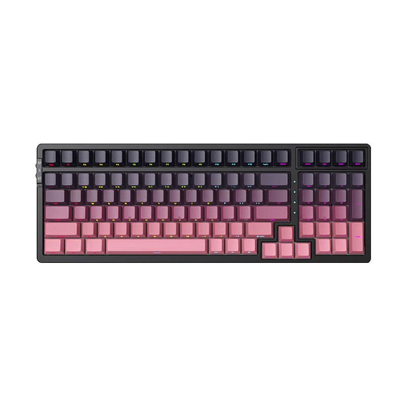 100-Key Hot-Swappable Mechanical Gaming Keyboard with Triple Mode Connectivity Bluetooth/2.4G/Wired & PBT Side-Printed Keycaps.