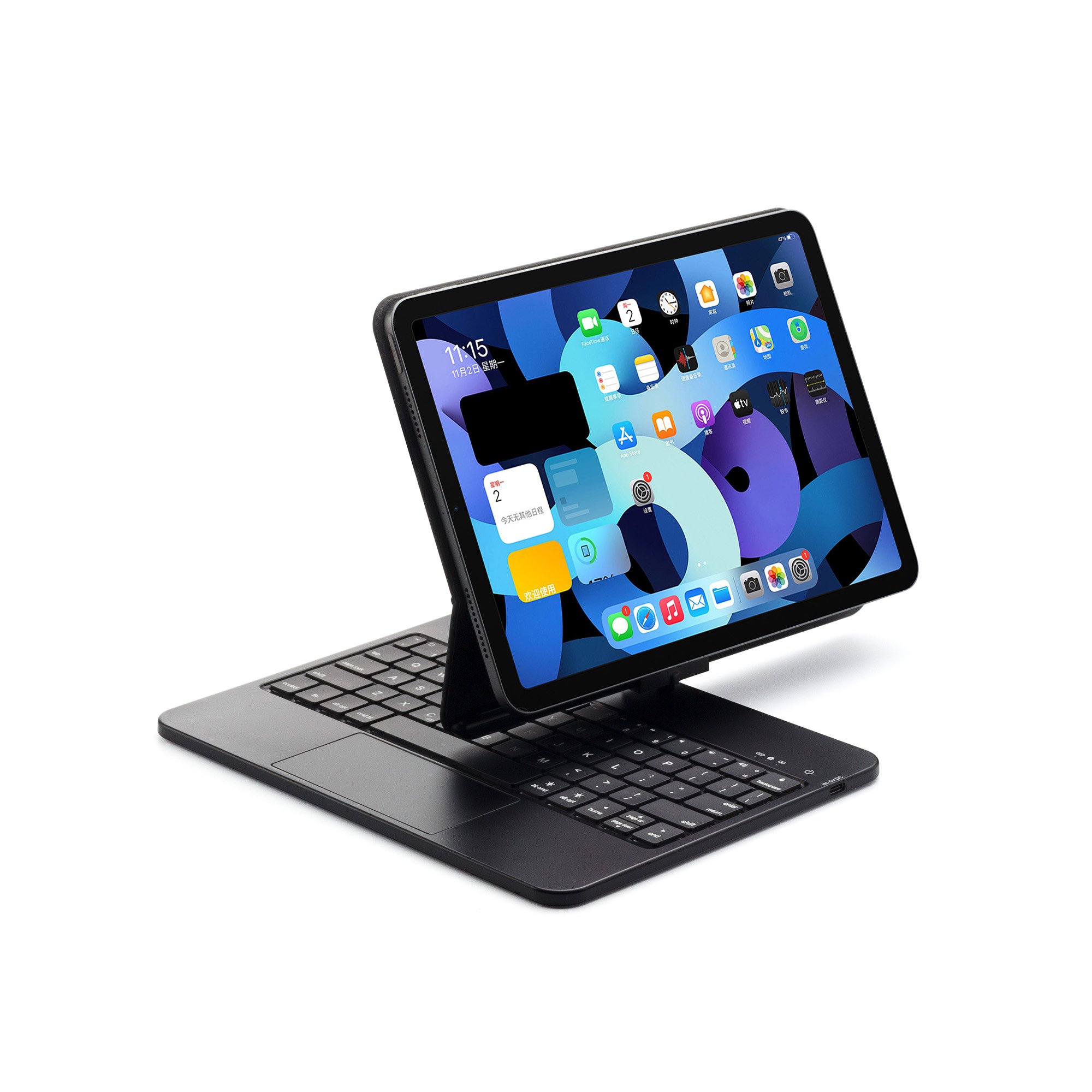360-degree rotating wireless Keyboard For iPad BT Cover Magnetic suspension second keyboard For Air5 10.9 For iPad PRO11 tablet