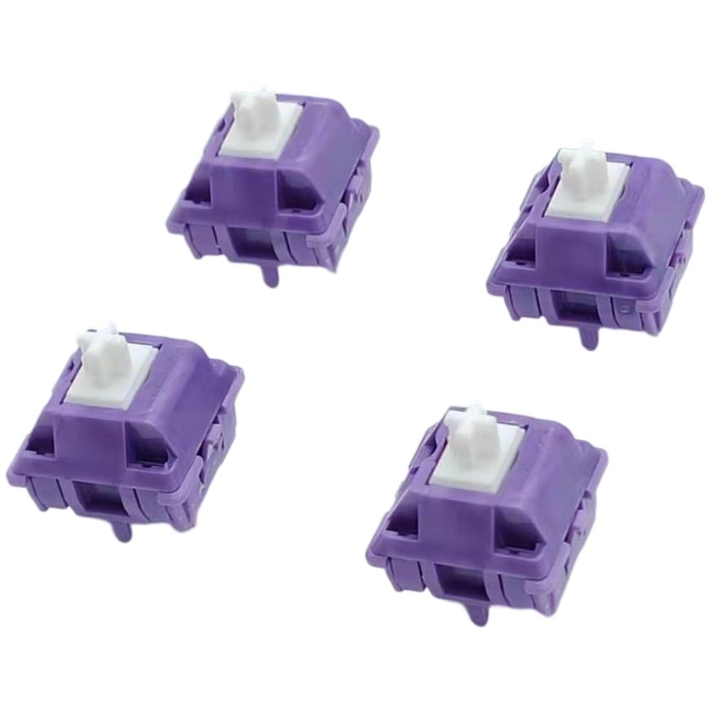Tecsee Hot Sale Purple Tactile Mechanical Keyboard Switches Orange Linear Switches PME Housing POM Stem Single Spring 68g
