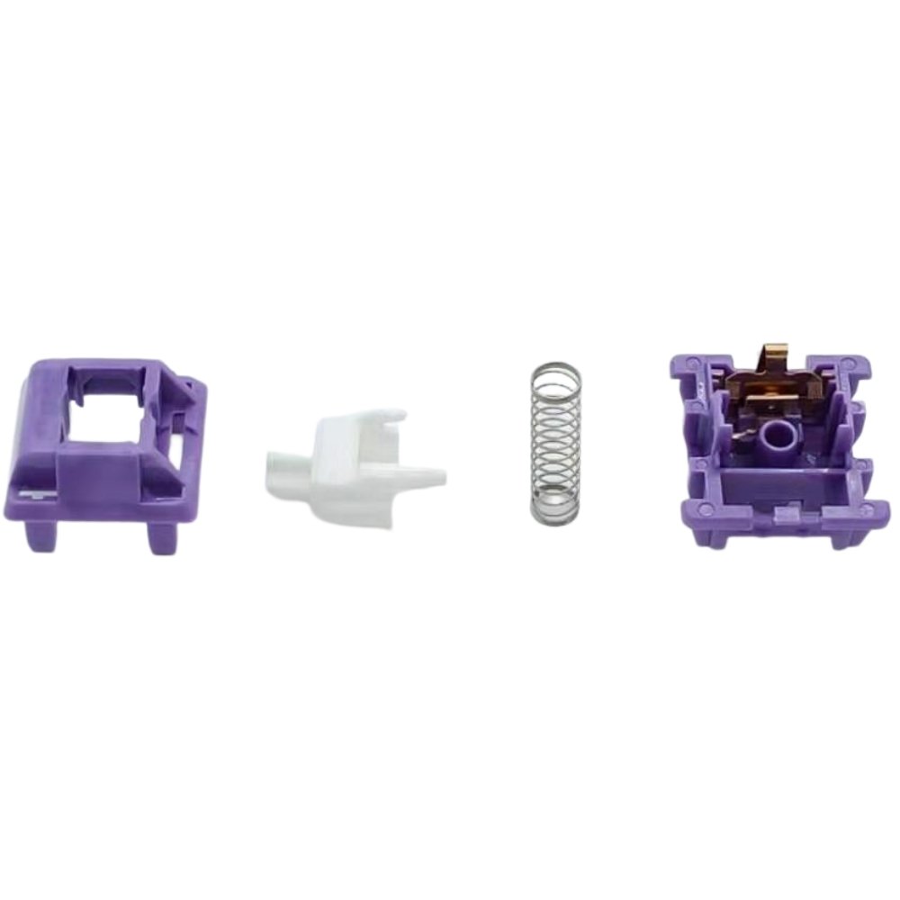 Tecsee Hot Sale Purple Tactile Mechanical Keyboard Switches Orange Linear Switches PME Housing POM Stem Single Spring 68g