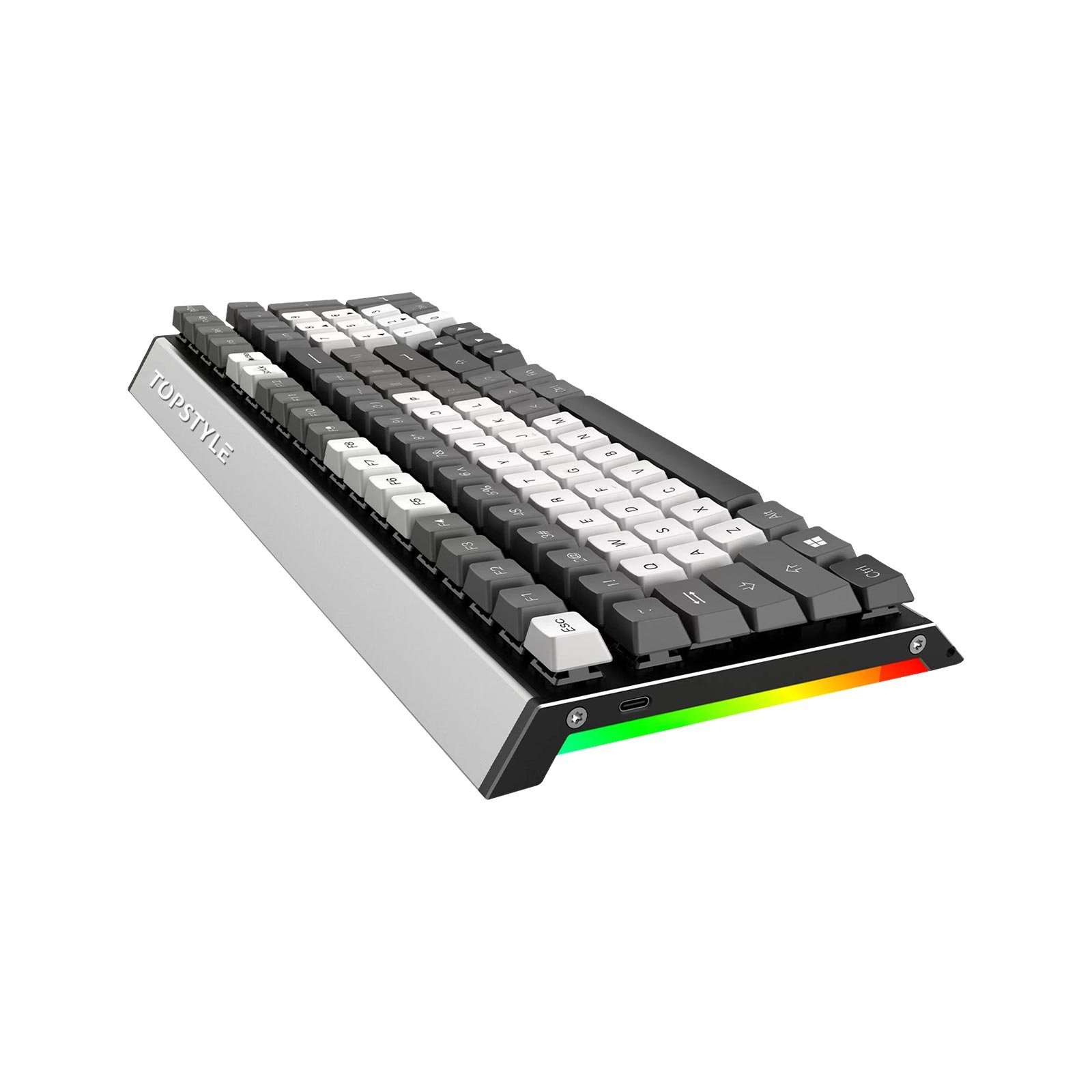 TOPSTYLE TKB-99 RGB Aluminum Alloy Usb Desktop Mechanical Keyboard USB Type C Wired Technology Low Price Keyboard Switch Matrix