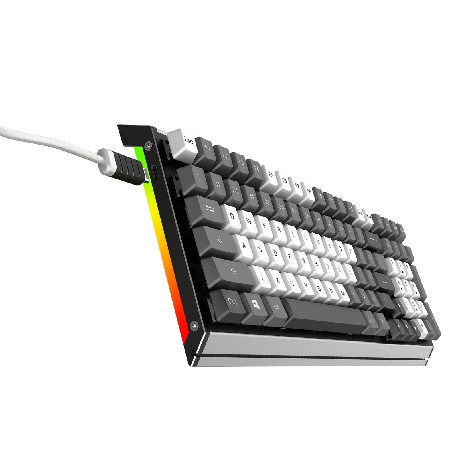TOPSTYLE TKB-99 RGB Aluminum Alloy Usb Desktop Mechanical Keyboard USB Type C Wired Technology Low Price Keyboard Switch Matrix