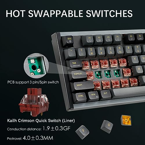 Custom Logo Luxury Aluminum USB Wired Teclado Gamer Office Computer Keyboard Low Profile Gaming Mechanical Keyboard