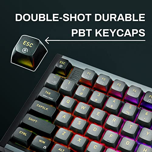 Custom Logo Luxury Aluminum USB Wired Teclado Gamer Office Computer Keyboard Low Profile Gaming Mechanical Keyboard