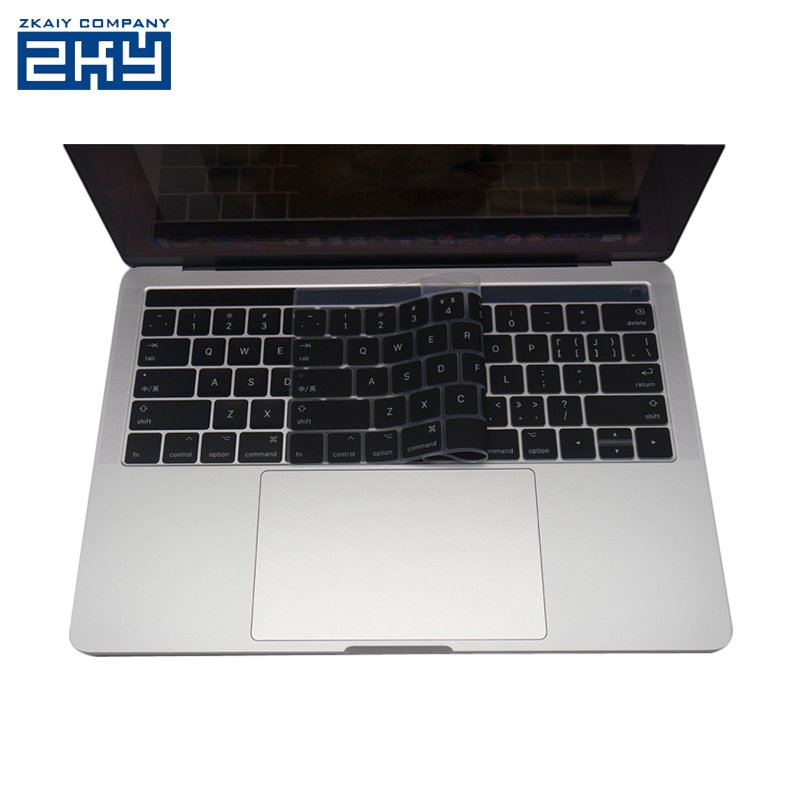 Factory Outlets Custom Soft Silicone Keyboard Skin Cover for Newest Macbook Pro 13" 15" With Touch Bar/US Version