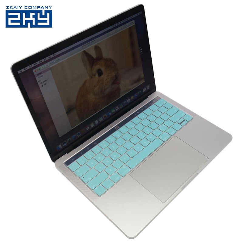 Factory Outlets Custom Soft Silicone Keyboard Skin Cover for Newest Macbook Pro 13" 15" With Touch Bar/US Version