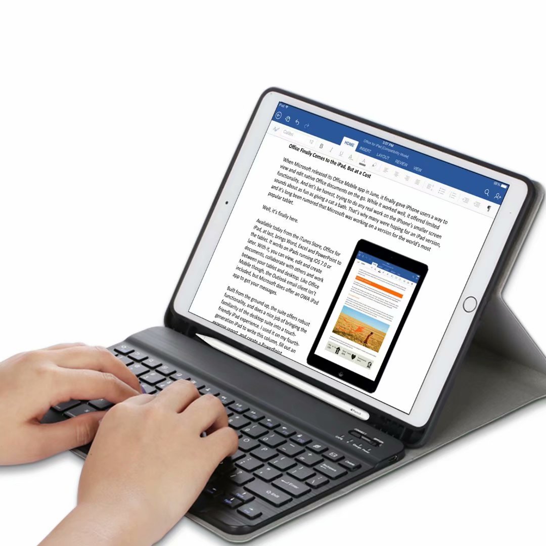 PU Leather Flip Stand Case Cover With keyboard for Apple ipad 8 10.2 inch 2020