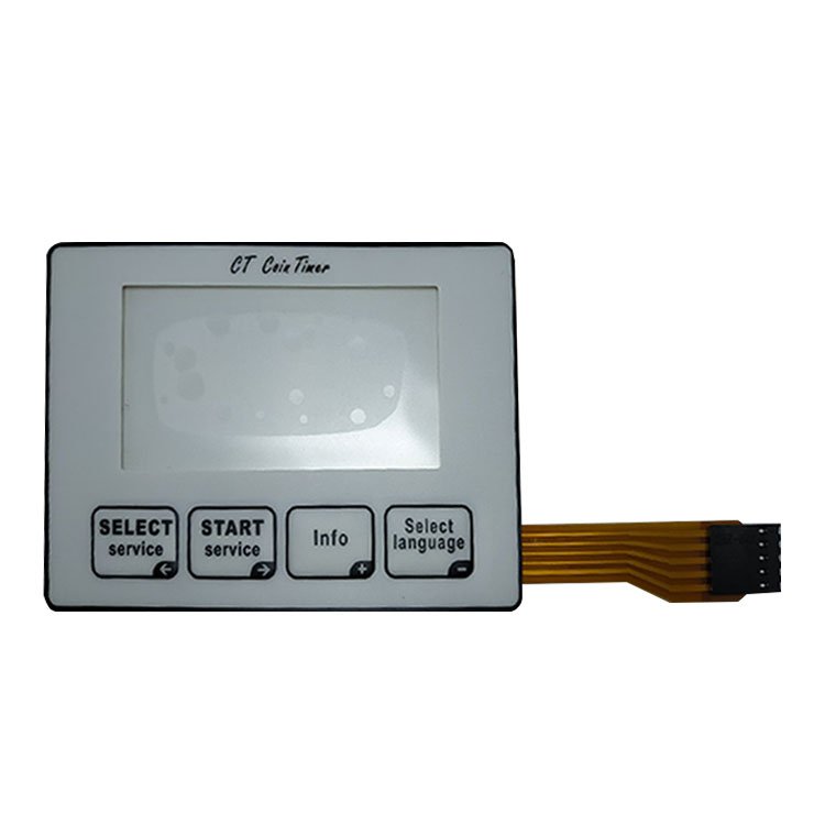 led window poly dome membrane switch