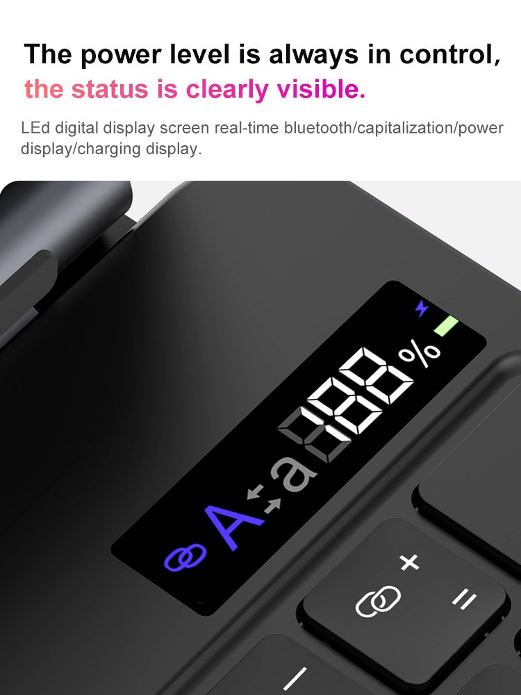 magneticmagnetic wireless tablet case for for iPad air4/5/6 iPad pro 11inch with Trackpad LED display Backlit auto sleep/wake