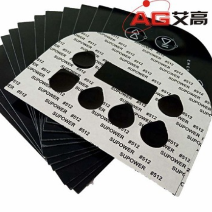 Custom Die Cut Adhesive Print Front Control Button Membrane Switch Keyboard Panel PC Label Graphic Overlay For Heaters Electric