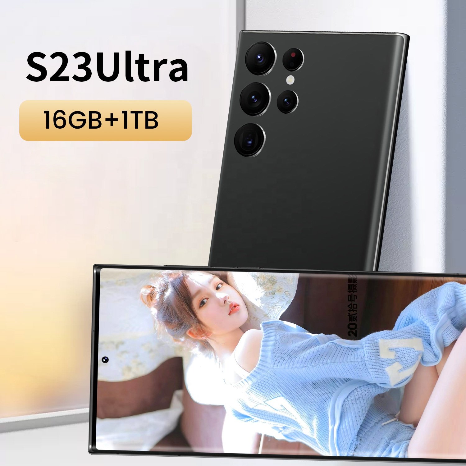New original S23 Ultra 5G smartphone 16GB 1TB Snapdragon 8 10 core with stylus 7.3in large screen Android 13 Mobilephone