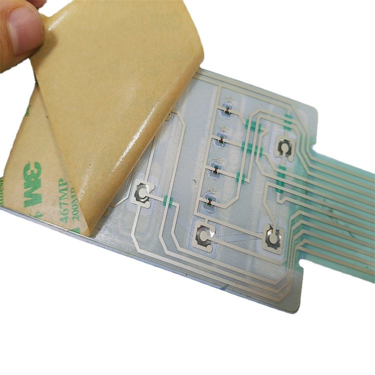 Hot Sales Control Keypad Circuit Print Overlay Keypads & Keyboards LED Metal Dome Membrane Switch Keypad With 3M467 Adhesive