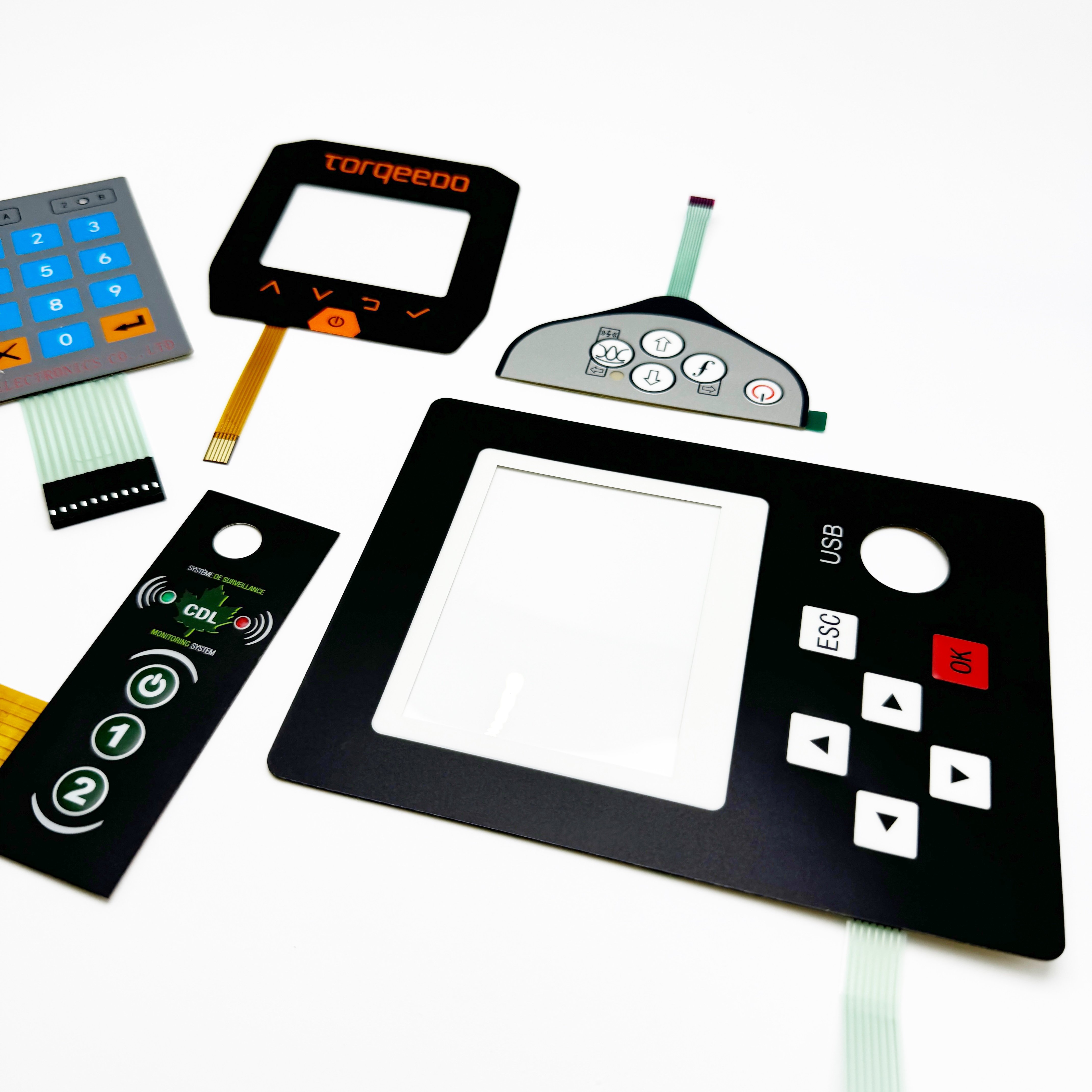 CUSTOM multifunctional membrane switch buttons, designed to be compatible with a wide range of electronic devices and products