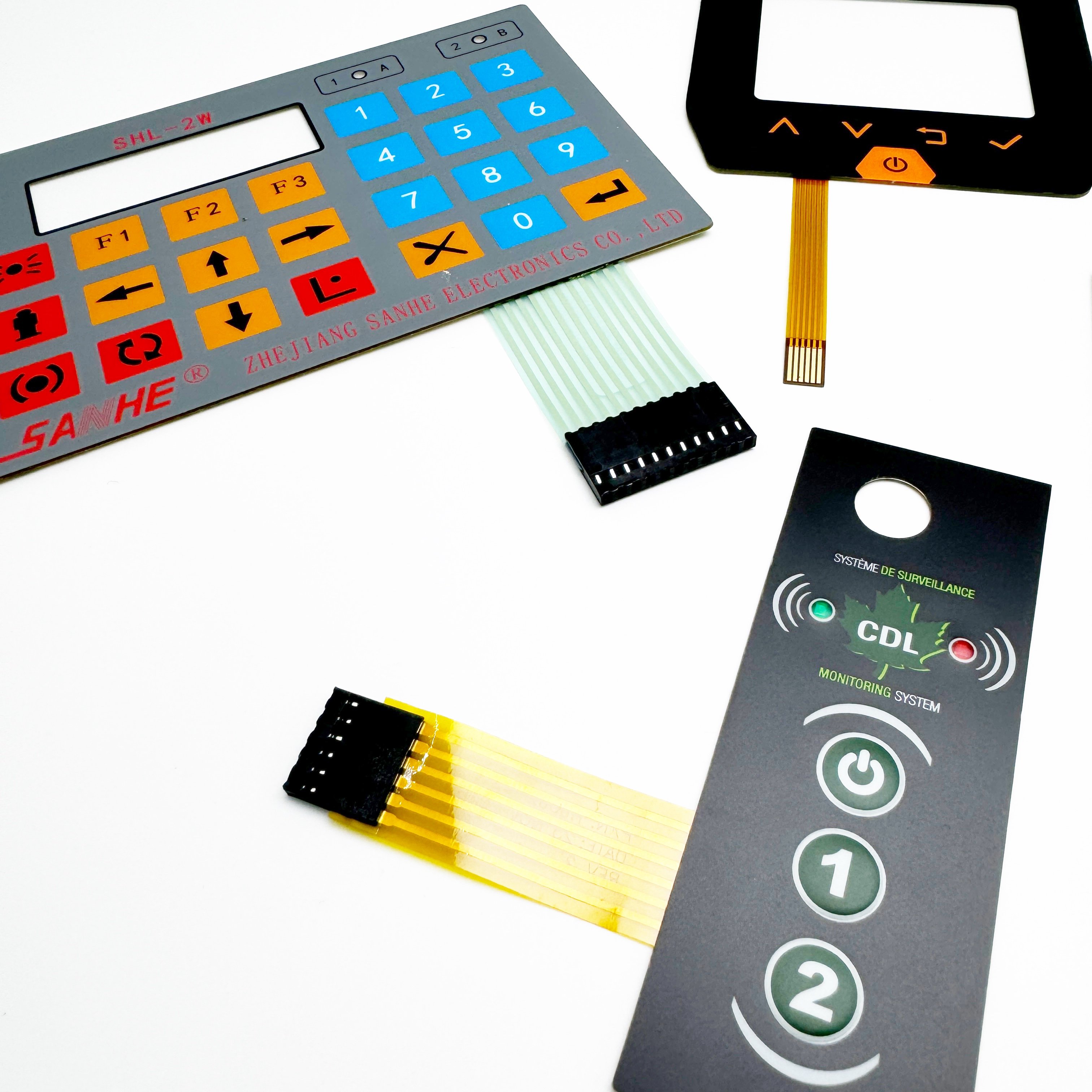 CUSTOM multifunctional membrane switch buttons, designed to be compatible with a wide range of electronic devices and products